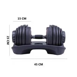 OZIO FITNESS Mancuernas Ajustables Power 2,5-24 Kg (Par) con Base de Almacenamiento - Ideal para Musculación y Entrenamiento en Casa 10 OZIO FITNESS Mancuernas Ajustables Power 2,5-24 Kg (Par) con Base de Almacenamiento - Ideal para Musculación y Entrenamiento en Casa -Running comercio 2 mancuernas ajustables power 25 24 kg par con base de almacenamiento 3