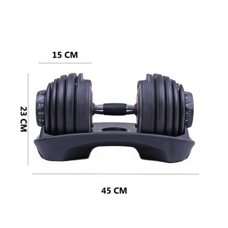 OZIO FITNESS Mancuernas Ajustables Power 2,5-24 Kg (Par) con Base de Almacenamiento - Ideal para Musculación y Entrenamiento en Casa 6 OZIO FITNESS Mancuernas Ajustables Power 2,5-24 Kg (Par) con Base de Almacenamiento - Ideal para Musculación y Entrenamiento en Casa - Imagen 4