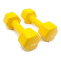 GOODBUY FITNESS Mancuernas de Vinilo para Gimnasia en Casa - Azul, Ideal para Adultos -Running comercio 2 mancuernas de vinilo gimnasia adulto azul 4