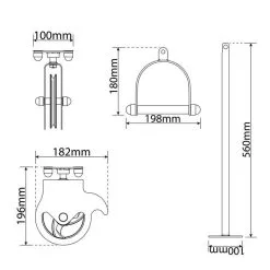 K-SPORT 2 Poleas Para El Montaje En El Techo - Máquinas de Gimnasio y Musculación -Running comercio 2 poleas para el montaje en el techo 4