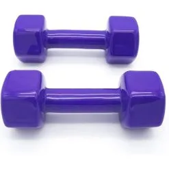 OZIO FITNESS 2 Unidades 8 Kg Mancuernas Hexagonales De Vinilo - Ideal para Fitness y Gimnasia, Color Morado -Running comercio 2 unidades 8 kg mancuernas pesas hexagonales de vinilo fitness gimnasia morado 2