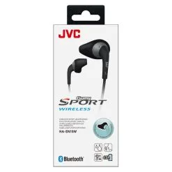 Auriculares Inalámbricos JVC HA-EN15W Bluetooth 6.5h, Ajuste Seguro, Negro - Ideal para Running -Running comercio auriculares jvc ha en15w inalambricos 65h bat bluetooth ajuste seguro negro 1