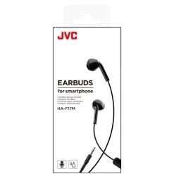 Auriculares JVC HA-F17M para Running, IPX2, Control Remoto, Cable 1,2m, Negro, Gran Comodidad -Running comercio auriculares jvc ha f17m gran comodidad ipx2 control remoto cable 12m negro 1
