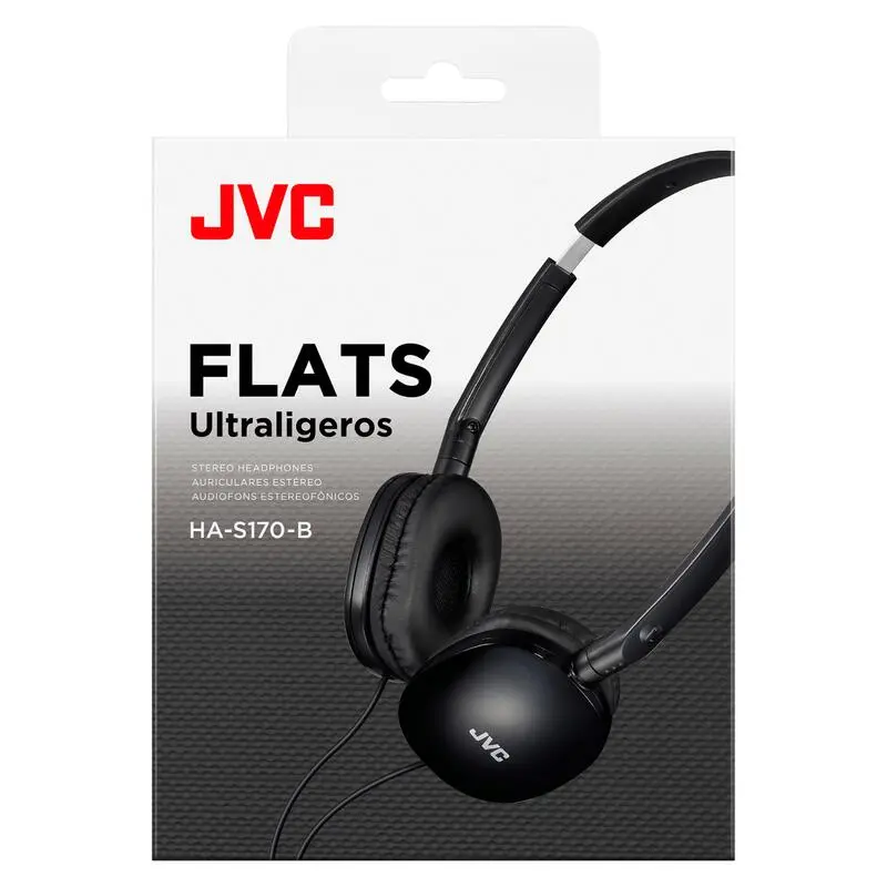 Auriculares JVC HA-S170 Diadema Con Cable, Supraaurales, Negro - Ideal para Running y Deporte 4 Auriculares JVC HA-S170 Diadema Con Cable, Supraaurales, Negro - Ideal para Running y Deporte - Imagen 2