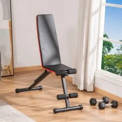 Banco De Pesas Ajustable En Altura HOMCOM 116x43x116 Cm Negro - Ideal para Musculación y Fitness 7 Banco De Pesas Ajustable En Altura HOMCOM 116x43x116 Cm Negro - Ideal para Musculación y Fitness -Running comercio banco de pesas ajustable en altura homcom 116x43x116 cm negro 1