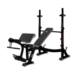 BH Fitness Banco Multiposición G330NFD Optima Press - Compacto, Robusto y Estable