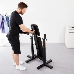 Banco de Musculación con Rack Plegable Corength - Máquina de Gimnasio para Entrenamiento Integral -Running comercio banco musculacion con rack plegable corength 2
