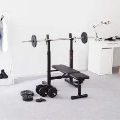 Banco de Musculación con Rack Plegable Corength - Máquina de Gimnasio para Entrenamiento Integral -Running comercio banco musculacion con rack plegable corength 4