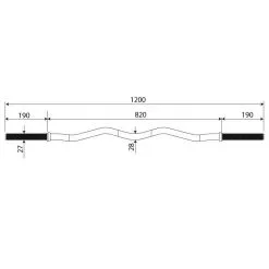 K-SPORT Barra Curl SZ Reforzada Con Cierre De Estrella - Mancuernas y Pesas para Musculación -Running comercio barra curl sz reforzada con cierre de estrella 3