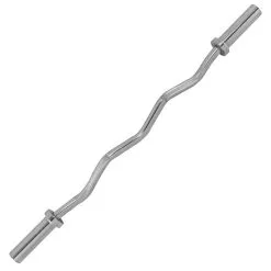 Barra De Curl Tunturi 50 Mm 120 Cm - Ideal para Musculación y Entrenamiento