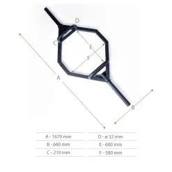 Barra Hexagonal Powder Coated BOXPT Negra - Mancuernas y Pesas para Musculación 11 Barra Hexagonal Powder Coated BOXPT Negra - Mancuernas y Pesas para Musculación -Running comercio barra hexagonal powder coated boxpt negra 4
