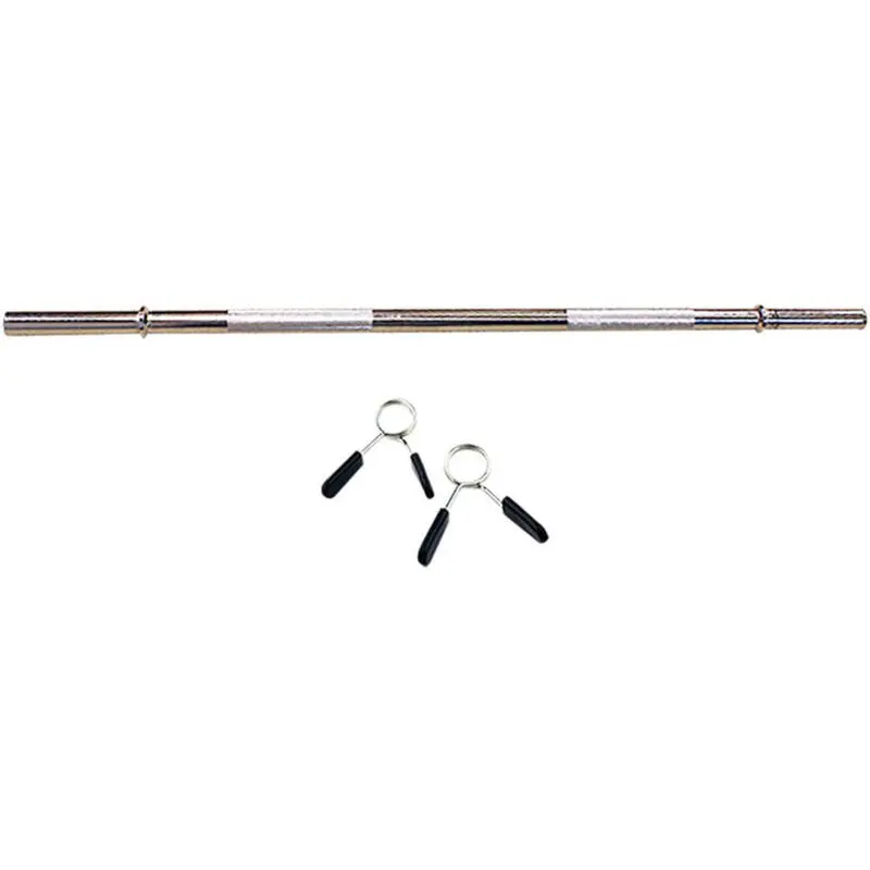 OZIO FITNESS Barra Maciza Cromada 30mm con Juego de Fijación de Cierre de Muelle - Ideal para Musculación 3 OZIO FITNESS Barra Maciza Cromada 30mm con Juego de Fijación de Cierre de Muelle - Ideal para Musculación