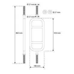 K-SPORT Barra Para Entrenar Los Tríceps - 86 Cm - Mancuernas y Pesas/Musculación 9 K-SPORT Barra Para Entrenar Los Tríceps - 86 Cm - Mancuernas y Pesas/Musculación -Running comercio barra para entrenar los triceps 86 cm 3