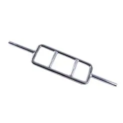 Barra Romana Cromada GOODBUY FITNESS 85 cm BN085 - Negra 28 mm para Fuerza y Musculación