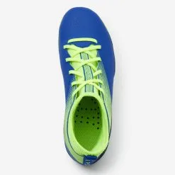 Kipsta Botas De Fútbol Junior AGILITY 500 Caña Alta Suela MG Azul Y Amarillo - Fútbol Juvenil -Running comercio botas de futbol junior agility 500 caa alta suela mg azul y amarillo 4