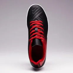 Botas De Fútbol Kipsta Agility 100 FG Niños Negro Rojo - Calzado Deportivo para Terreno Firme -Running comercio botas de futbol kipsta agility 100 fg nios negro rojo 4