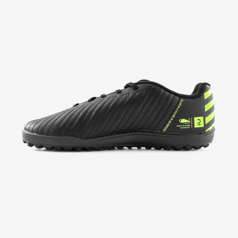 Kipsta Botas de Fútbol Niño con Cordones 100 Turf TF Negro y Amarillo - Calzado Deportivo para Niños 5 Kipsta Botas de Fútbol Niño con Cordones 100 Turf TF Negro y Amarillo - Calzado Deportivo para Niños - Imagen 3