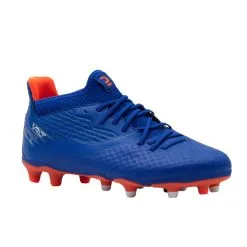 Botas de Fútbol Kipsta Viralto III Terreno Seco FG Niños Azul Verde Fluo - Alta Calidad y Diseño -Running comercio botas de futbol nio con cordones viralto iii fg azul y naranja