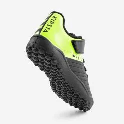 Kipsta Botas de Fútbol para Niño con Tira Adherente 100 Easy Turf TF - Negro y Amarillo -Running comercio botas de futbol nio con tira adherente 100 easy turf tf negro y amarillo 4