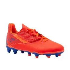 Kipsta Botas de Fútbol Niño Viralto I Easy FG Azul y Blanco - Tira Autoadherente -Running comercio botas de futbol nio con tira autoadherente viralto i easy fg naranja y azul