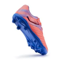 Botas de Fútbol Kipsta AGILITY 140 FG Scratch Rojo Azul para Niños - Terrenos Secos -Running comercio botas de futbol nio terrenos secos agility 140 fg scratch rojo azul 4