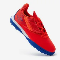 Kipsta Botas de Fútbol para Niño Viralto I Easy Turf TF - Naranja y Azul -Running comercio botas de futbol nio tira autoadherente viralto i easy turf tf naranja y azul 1