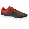 Botas De Fútbol Niños Kipsta Agility 100 FG Negro Rojo - Calzado Deportivo para Terreno Firme -Running comercio botas de futbol nios kipsta agility 100 fg negro rojo