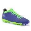 Kipsta Botas De Fútbol Niños VIRALTO III MG - Azul Y Verde Fluo - Para Terreno Seco