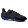 Botas de Fútbol Kipsta VIRALTO II PIEL MG para Niños - Negro Azul, Terrenos Secos -Running comercio botas de futbol terrenos secos viralto ii piel mg nios negro azul