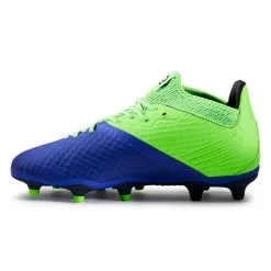 Botas de Fútbol Kipsta Viralto III Terreno Seco FG Niños Azul Verde Fluo - Alta Calidad y Diseño -Running comercio botas de futbol viralto iii terreno seco fg nios azul verde fluo 2