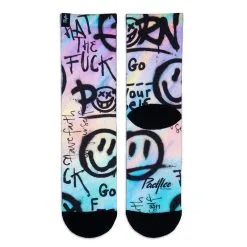 Calcetines Running Unisex PACIFIC and CO con Tejido Coolmax, Acid Color y Sublimado Multicolor -Running comercio calcetin running con tejido coolmax unisex acid color sublimado multicolor 2