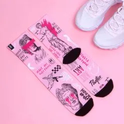 Calcetines Running Unisex con Tejido Coolmax - PACIFIC and CO Bad Habits Multicolor -Running comercio calcetin running con tejido coolmax unisex bad habits sublimado multicolor 1