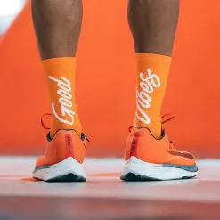 Calcetines Running Unisex Good Vibes Naranja - PACIFIC and CO 6 Calcetines Running Unisex Good Vibes Naranja - PACIFIC and CO -Running comercio calcetin running unisex good vibes tricotado color naranja 1