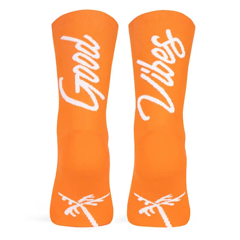 Calcetines Running Unisex Good Vibes Naranja - PACIFIC and CO 3 Calcetines Running Unisex Good Vibes Naranja - PACIFIC and CO