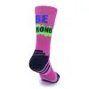 KAMUABU Calcetines de Compresión 'Be Strong' Fucsia para Running