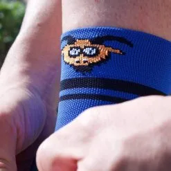 Calcetines de Running #COMOUNACABRA Unisex - KAMUABU Azul - Trailrunning | Compresión y Comodidad -Running comercio calcetines de running comounacabra unisex kamuabu color azul trailrunning 4