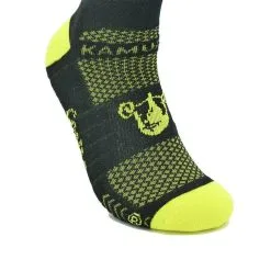 Calcetines de Running KAMUABU Unisex - Color Negro Trail 15cm - Como Una Cabra -Running comercio calcetines de running comounacabra unisex kamuabu color negro trail 15cm 3