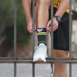 Calcetines de Running KAMUABU Unisex - Color Negro Trail 15cm - Como Una Cabra -Running comercio calcetines de running comounacabra unisex kamuabu color negro trail 15cm 4