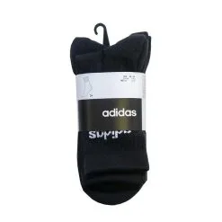 Calcetines Deportivos Altos Tenis Pack De 3 Adidas Adulto Negro - Ideal para Pádel -Running comercio calcetines deportivos altos tenis pack de 3 adidas adulto negro 4