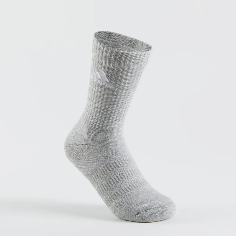 Calcetines Largos de Deporte ADIDAS Gris Blanco Negro - Lote de 3 - Ideal para Pádel 4 Calcetines Largos de Deporte ADIDAS Gris Blanco Negro - Lote de 3 - Ideal para Pádel - Imagen 2