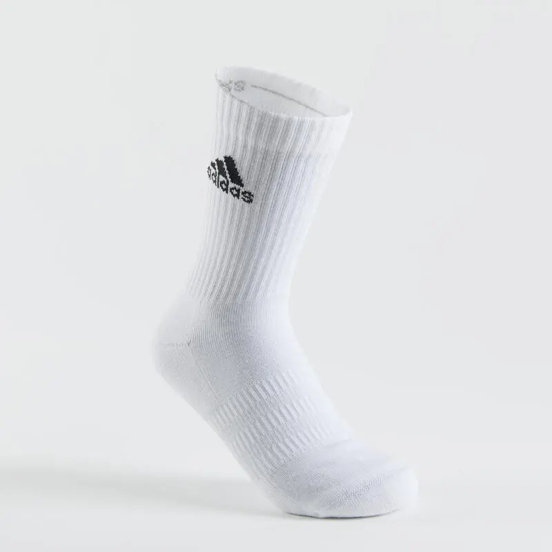Calcetines Largos de Deporte ADIDAS Gris Blanco Negro - Lote de 3 - Ideal para Pádel 5 Calcetines Largos de Deporte ADIDAS Gris Blanco Negro - Lote de 3 - Ideal para Pádel - Imagen 3