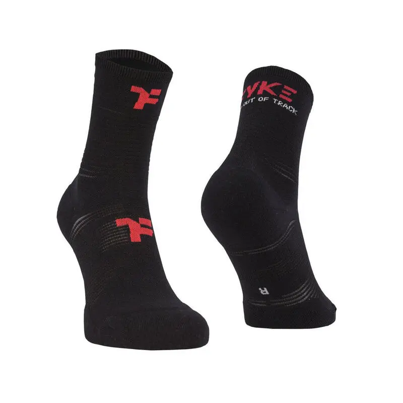 Calcetines Medianos Con Refuerzo Para Correr FYKE - Negro 3 Calcetines Medianos Con Refuerzo Para Correr FYKE - Negro