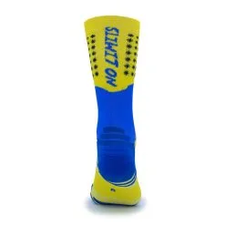 KAMUABU Calcetines de Running 'No Limits' Amarillo/Azul - Compresión y Comodidad -Running comercio calcetines no limits amarilloazul de running 2
