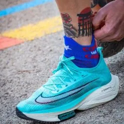 Calcetines Running Tobilleros Unisex KAMUABU Azul/Rojo #COMOUNACABRA - Compresión Óptima -Running comercio calcetines running tobilleros comounacabra unisex kamuabu azulrojo 4