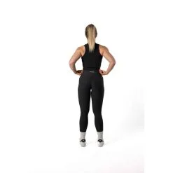 Camiseta Canalada V2 Con Cuello Alto Fitness Negra - AESTHETIC WOLF -Running comercio camiseta canalada v2 con cuello alto fitness negra 4