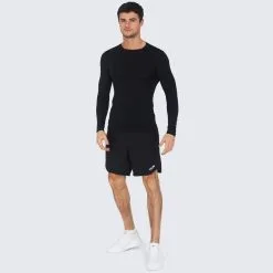 POWERLAYER Camiseta De Compresión Manga Larga Con Cuello Redondo Para Hombre - Ropa De Running -Running comercio camiseta de compresion manga larga con cuello redondo para hombre 3