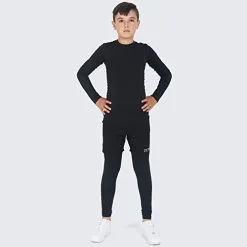 POWERLAYER Camiseta De Compresión Manga Larga Con Cuello Redondo Para Niños - Running Niños 11 POWERLAYER Camiseta De Compresión Manga Larga Con Cuello Redondo Para Niños - Running Niños -Running comercio camiseta de compresion manga larga con cuello redondo para nios 3