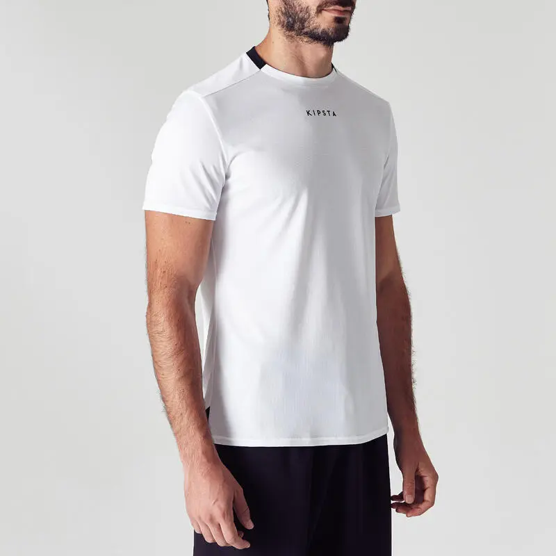 Camiseta De Fútbol Adulto Kipsta F100 Blanca - Ropa y Equipamiento de Fútbol 4 Camiseta De Fútbol Adulto Kipsta F100 Blanca - Ropa y Equipamiento de Fútbol - Imagen 2