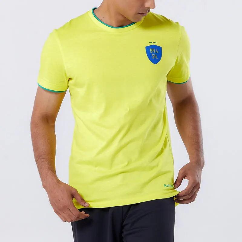 Camiseta De Fútbol Brasil Adulto Kipsta F100 2022 - Equipaciones Selecciones | Fútbol 6 Camiseta De Fútbol Brasil Adulto Kipsta F100 2022 - Equipaciones Selecciones | Fútbol - Imagen 4