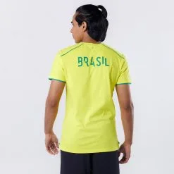 Camiseta De Fútbol Brasil Adulto Kipsta F100 2022 - Equipaciones Selecciones | Fútbol 11 Camiseta De Fútbol Brasil Adulto Kipsta F100 2022 - Equipaciones Selecciones | Fútbol -Running comercio camiseta de futbol brasil adulto kipsta f100 2022 4